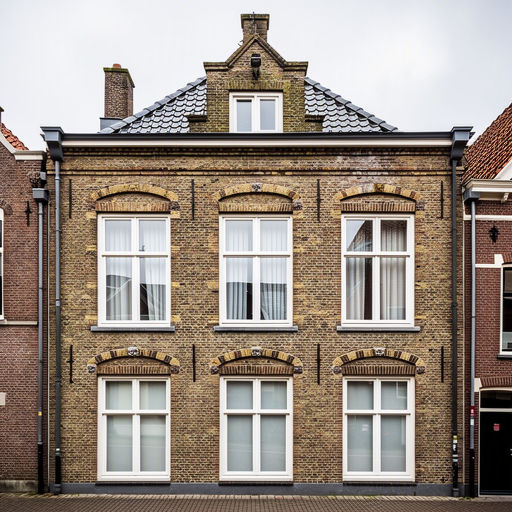 foto van ouderwetse huizen