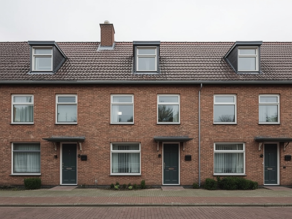 Rijtjeshuis in wijk Essellanden Wateringen met antraciet kunststof kozijnen