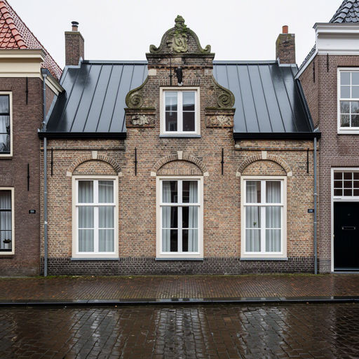 foto van ouderwetse huizen
