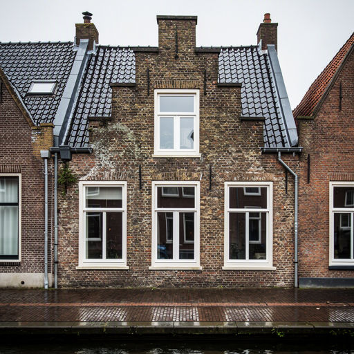 foto van ouderwetse huizen