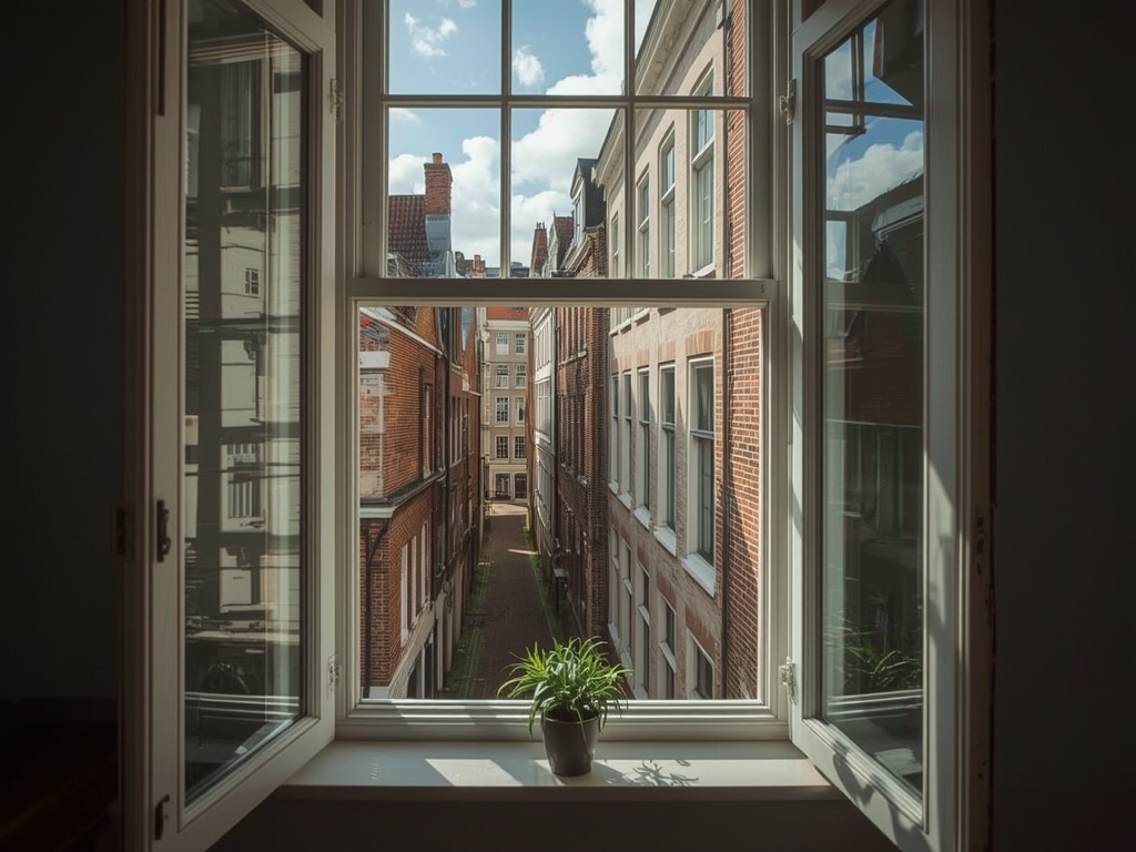 Licht interieur van woning in Schipluiden met weids uitzicht via moderne kunststof puien