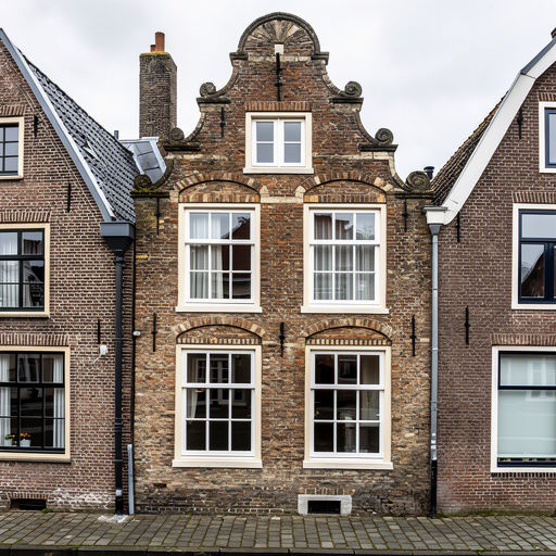 Moderne witte kunststof kozijnen in een nieuwbouwwoning in Nootdorp