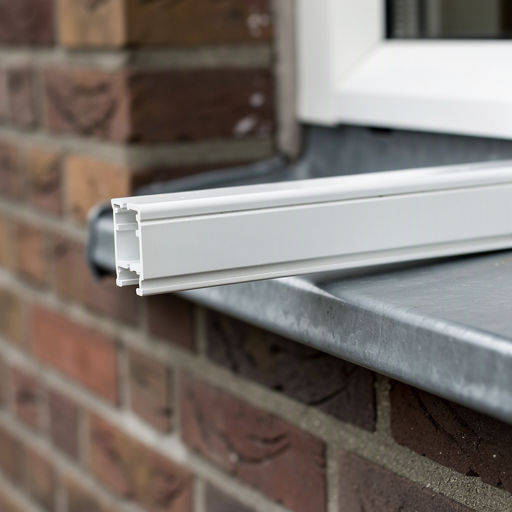 Detail kunststof kozijn met schuifraam in een jaren 30-woning in Schipluiden