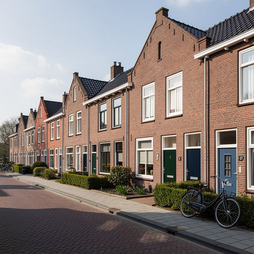 Monteur plaatst kunststof kozijnen bij een woning in Delft