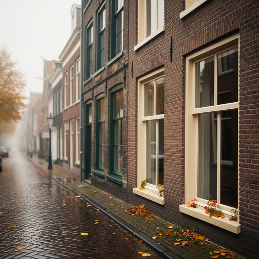 Witte kunststof kozijnen met HR++ glas in een jaren 60-rijtjeshuis