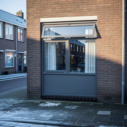 Witte kunststof draaikiepramen met HR++ glas in een rijtjeshuis in Delft